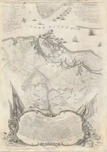 Map of the Siege of Yorktown, 1782